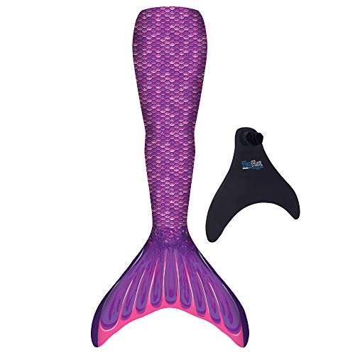 Fin Fun RTLM-MF-PPL-YSM - Aletas de Sirena para Nadadores Seguros a Partir de 6 años, Color Morado