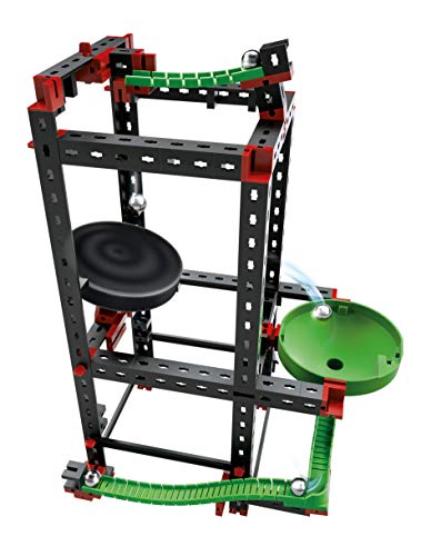 Fischertechnik Dynamic Trampoline – Juego Educativo y Divertido de Construcción de Trampolines para Circuitos de Canicas con 145 Piezas.