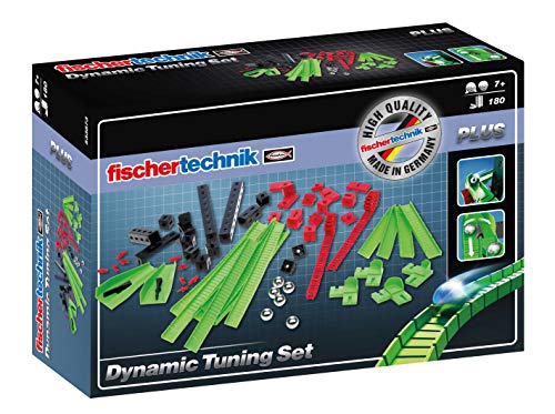 Fischertechnik Dynamic Tuning Set – Ampliación de 180 Piezas para los Juegos Educativos y Divertidos de Construcción de Circuitos de Canicas.