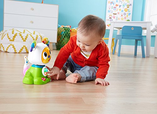 Fisher Price Guau Guau perrito robot, juguete electrónico bebé +9 meses (Mattel FJF45)