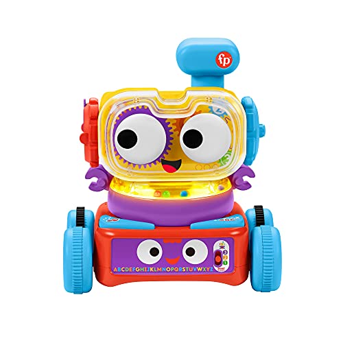 Fisher-Price HCK39 Linus - Robot Educativo 4 en 1 para bebés a Partir de 6 Meses