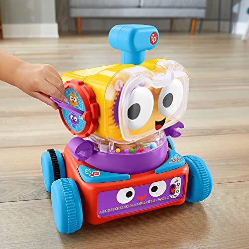 Fisher-Price HCK39 Linus - Robot Educativo 4 en 1 para bebés a Partir de 6 Meses