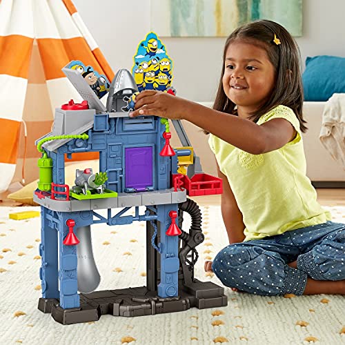 Fisher-Price Imaginext Minions Laboratorio de GRU, Figura de Acción con Accesorios para Niños +3 Años (Mattel GMP35)