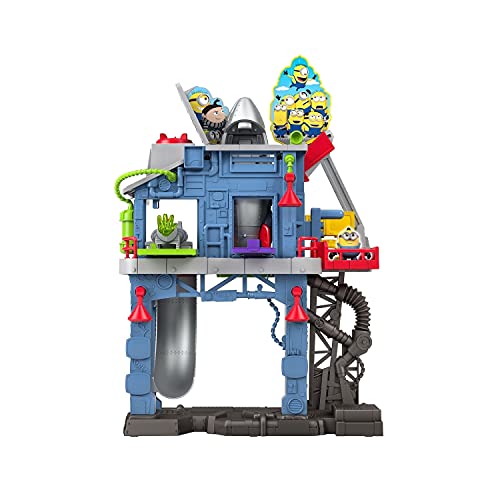 Fisher-Price Imaginext Minions Laboratorio de GRU, Figura de Acción con Accesorios para Niños +3 Años (Mattel GMP35)