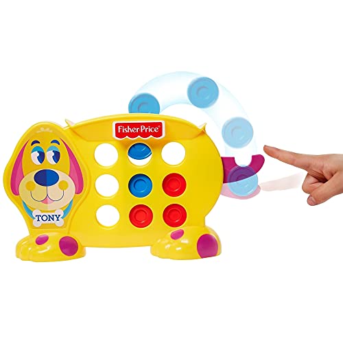 Fisher-Price Juego de mesa Tic Tac Tony, juego 3 en raya para niños +3 años (Mattel GWN53)