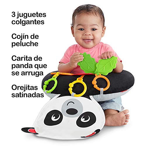 Fisher-Price Panda Cojín Activity, Juguete y Cojín de Actividades para Bebé Recién Nacido (Mattel FXB99)