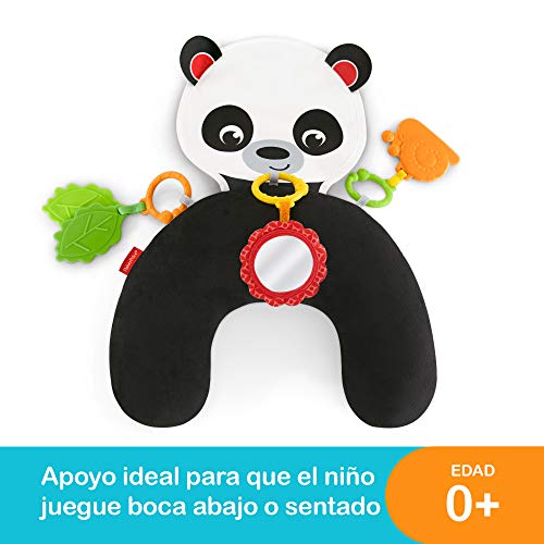 Fisher-Price Panda Cojín Activity, Juguete y Cojín de Actividades para Bebé Recién Nacido (Mattel FXB99)