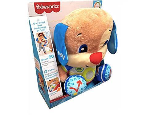 Fisher-Price Ríe y Aprende Perrito grande de juguete con sonidos, canciones y frases, regalo para bebés +18 meses (Mattel HDJ18)