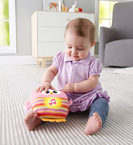 Fisher-Price Soothe and Glow Owl, New-born Soft Cuddly Toy with Soothing Music, Sounds and Lights, Teether and Plush, Suitable from Birth