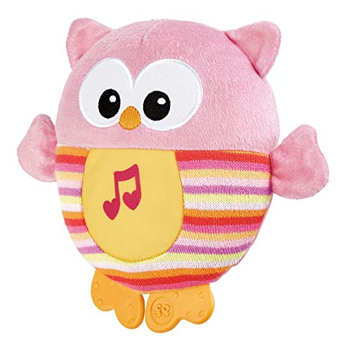 Fisher-Price Soothe and Glow Owl, New-born Soft Cuddly Toy with Soothing Music, Sounds and Lights, Teether and Plush, Suitable from Birth