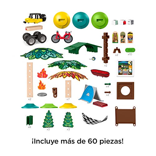 Fisher-Price Wonder Makers Camping, juguetes construcción niños + 3 años (Mattel GFJ10)