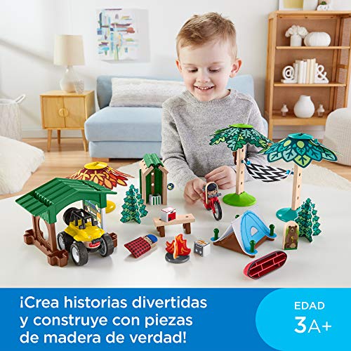 Fisher-Price Wonder Makers Camping, juguetes construcción niños + 3 años (Mattel GFJ10)