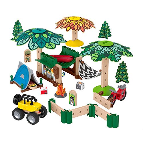 Fisher-Price Wonder Makers Camping, juguetes construcción niños + 3 años (Mattel GFJ10)