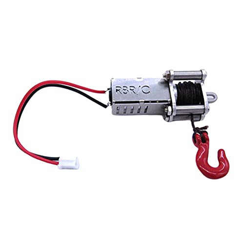 FITYLE Juego de Control de cabrestante automático eléctrico de Aluminio para Coche RC para WPL MN JJRC 1/12 1/14 1/16 Todoterreno RC orugas Accesorio de - Sólo cabrestante