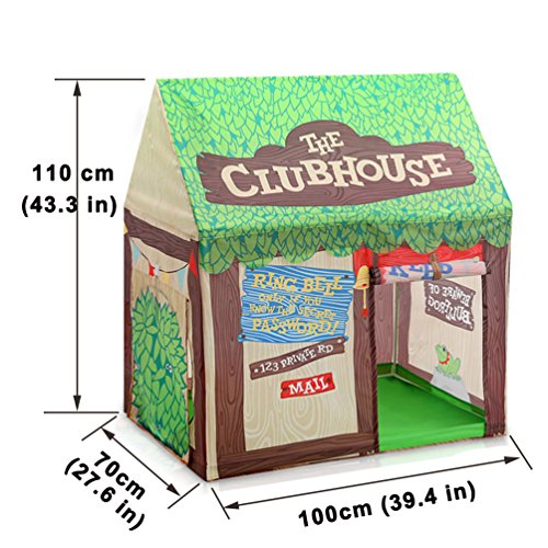 Floving Juegos de Interior / Exterior para niños Tiendas de niños Chocolate Playhouse Palace Tiendas (Verde)