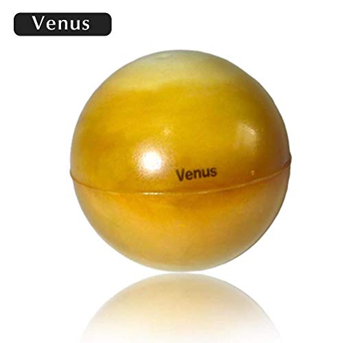 Flummis Springball, Bouncy Ball Pelota de goma Esponja de impresión en color Bolas sólidas y suaves Sistema solar Bolas de planeta Anti estrés Bolas de planeta solar para niños y adultos, 9 piezas