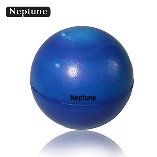 Flummis Springball, Bouncy Ball Pelota de goma Esponja de impresión en color Bolas sólidas y suaves Sistema solar Bolas de planeta Anti estrés Bolas de planeta solar para niños y adultos, 9 piezas