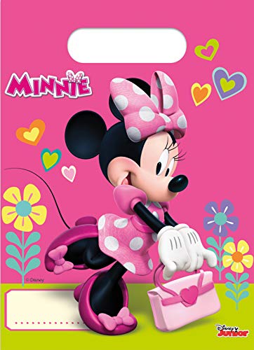 Folat B.V.- Disney Minnie Mouse Bolsas de fiesta, Color rosa (Procos 53826)