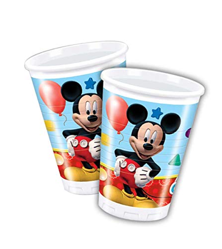 Folat B.V. Pack 8 vasos 200 ml, Mickey Mouse (50864)