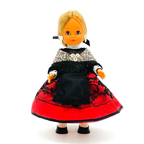 Folk Artesanía Muñeca colección Regional 35 cm. Vestido típico Alcarreña La Alcarria Guadalajara, Fabricada en España Muñecas