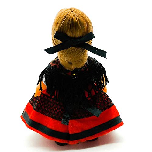 Folk Artesanía Muñeca Regional colección de 15 cm con Vestido típico Alcarreña La Alcarria Guadalajara España.