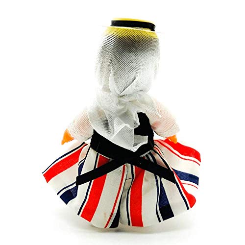 Folk Artesanía Muñeca Regional colección de 15 cm con Vestido típico Lanzaroteña Lanzarote Islas Canarias España.