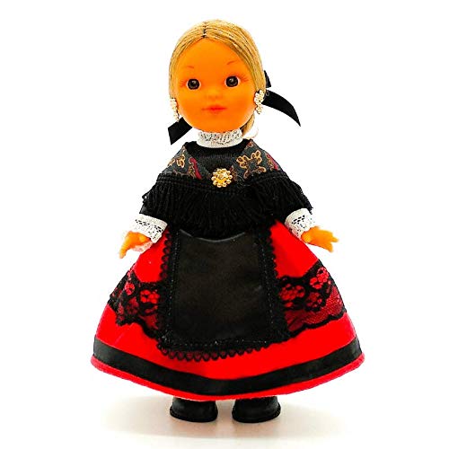 Folk Artesanía Muñeca Regional colección de 25 cm con Vestido típico Alcarreña La Alcarria Guadalajara España.