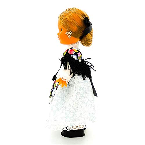 Folk Artesanía Muñeca Regional colección de 25 cm con Vestido típico Peñiscolana Peñíscola Castellón España.