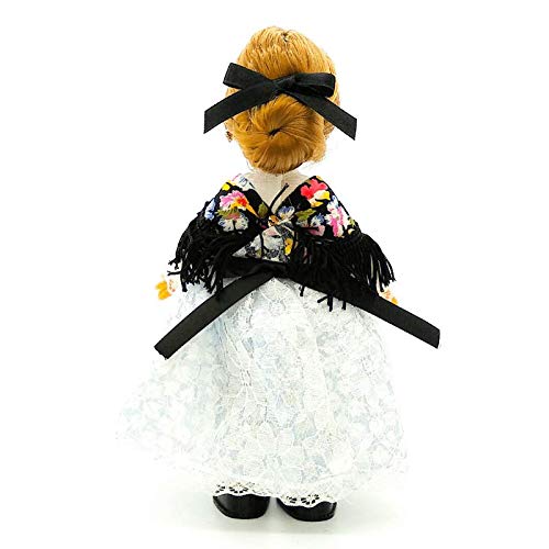 Folk Artesanía Muñeca Regional colección de 25 cm con Vestido típico Peñiscolana Peñíscola Castellón España.