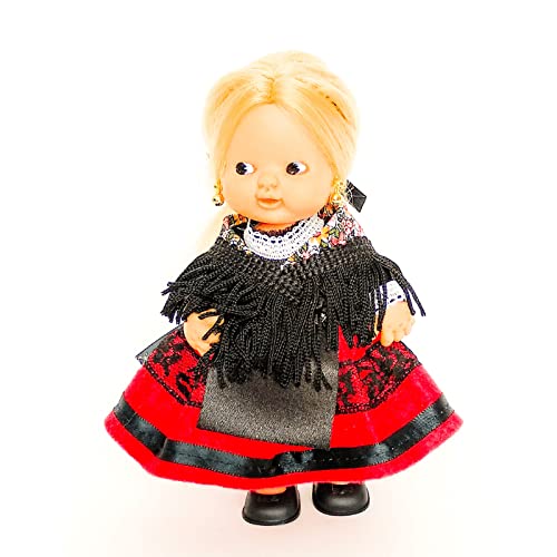 Folk Artesanía Vestido y complementos Regional típico Alcarreña La Alcarria Guadalajara muñeca Barriguitas de Famosa. Fabricado en España Muñeca no incluida