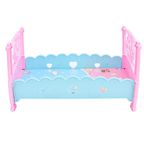 Fournyaa Juguetes para niños Muñecas Cunas Muebles para muñecas Mini Cama de muñecas de simulación Encantadora para Muebles de casa de muñecas