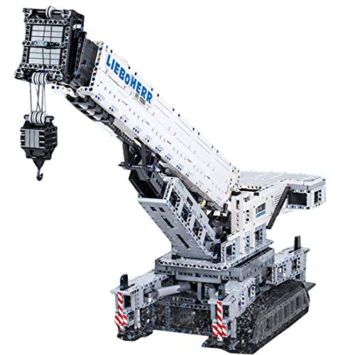 Foxcm Técnica Liebherr LTR 11200 - Grúa de oruga (control remoto Technic, con 12 motores, 4000 piezas, compatible con la técnica Lego)