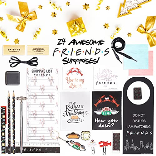 Friends Merchandising Calendario Adviento 2021, Calendario Adviento Papeleria para Mujer, Adolescentes y Niñas con 24 Accesorios