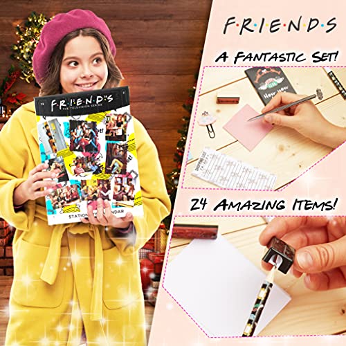 Friends Merchandising Calendario Adviento 2021, Calendario Adviento Papeleria para Mujer, Adolescentes y Niñas con 24 Accesorios