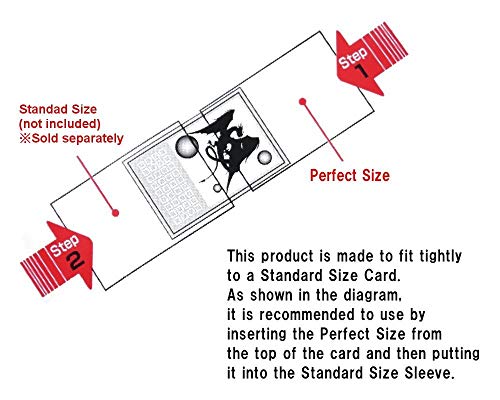 Fundas para Cartas de Juego Magic/Pokemon KMC Perfect Size - 200 Fundas (2 Paquetes de 100) Importación de Japón - Made in Japan