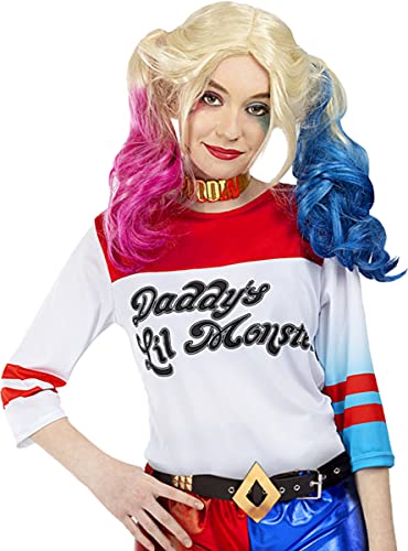 Funidelia | Disfraz de Harley Quinn - Escuadrón Suicida Oficial para Mujer Talla S ▶ Superhéroes, DC Comics, Suicide Squad, Villanos - Color: Azul - Licencia: 100% Oficial