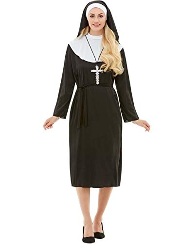 Funidelia | Disfraz de Monja para Mujer Talla XXXL ▶ Religioso, Nun, Sister Act, Profesiones - Negro