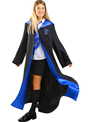 Funidelia | Disfraz Ravenclaw Harry Potter Oficial para Hombre y Mujer Talla S ▶ Hogwarts, Magos, Películas & Series - Color: Negro - Licencia: 100% Oficial