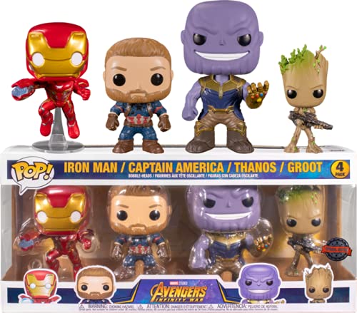 Funko 58563 POP Marvel: Marvel Classic- 4PK - (Amazon Exclusive)