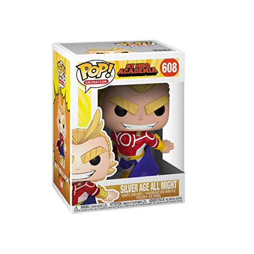 Funko - Figura de vinilo pop Animación My Hero Academia-All Might (Silver Age) Colección, multicolor, 42931