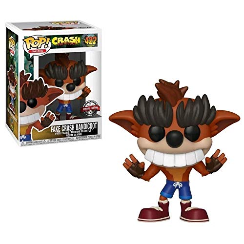 Funko - Figurine Crash Bandicoot - Fake Crash Bandicoot Exclu Pop 10cm - 0889698340977