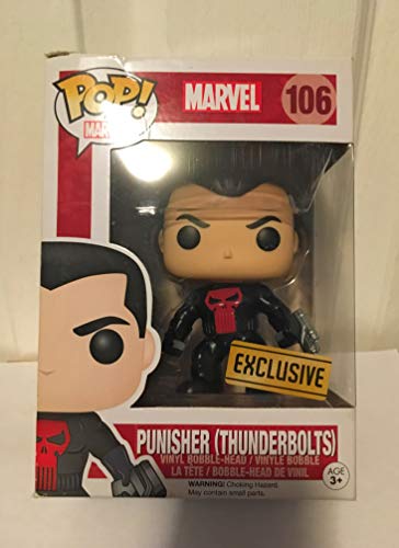 Funko Pdf00005444 - Punisher con Thunderbolts 106 - Pdf00005444 Pop - Marvel, Color Negro y Gris