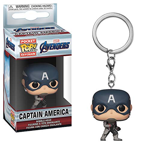 Funko - Pocket Pop! Avengers Endgame: Captain America Keychain, Multicolor (36678)