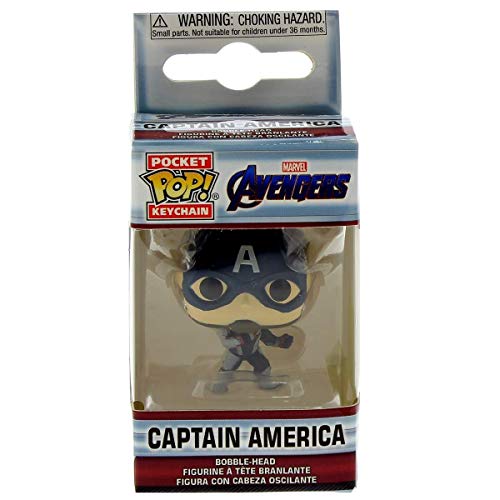 Funko - Pocket Pop! Avengers Endgame: Captain America Keychain, Multicolor (36678)