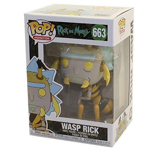 Funko Pop Animation: Rick & Moty - Wasp Rick, Multicolor, Estándar