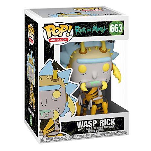 Funko Pop Animation: Rick & Moty - Wasp Rick, Multicolor, Estándar