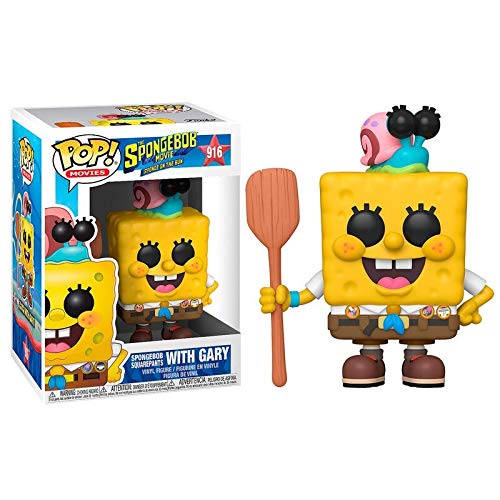 Funko - Pop! Animation: Sponge Bob - SpongeBob in Camping Gear Figura Coleccionable, Multicolor (47162)