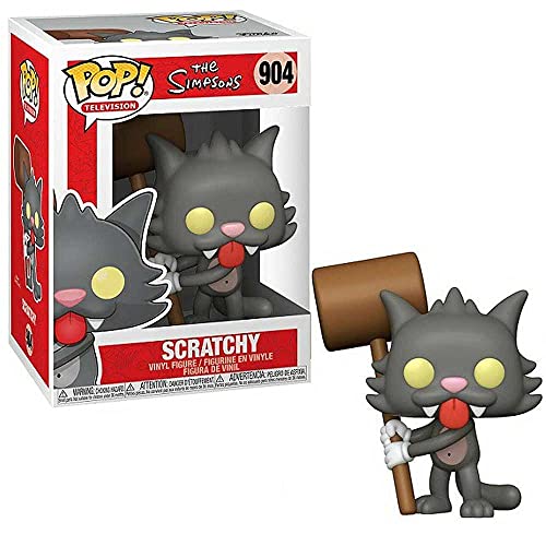 Funko- Pop Animation The Simpsons Scratchy Juguete coleccionable, Multicolor (52961)