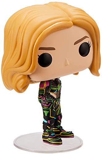 Funko Pop Bobble Vinyle Captain Marvel w/Neon Suit Figura Coleccionable, Multicolor, One-Size (43964)