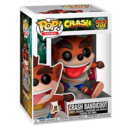 Funko - Pop! Games: Crash Bandicoot - Crash Figura De Vinil, Multicolor (43343)